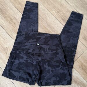 Lululemon Align Super High Rise Pant 28” Legging Incognito Camo Grey